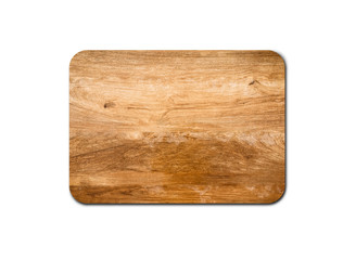Closeup of pine wooden board isolated on white background with copy space and clipping path for design