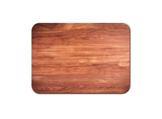 Closeup of pine wooden board isolated on white background with copy space and clipping path for design