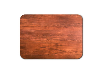 Closeup of pine wooden board isolated on white background with copy space and clipping path for design