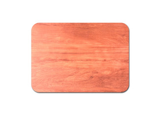 Closeup of pine wooden board isolated on white background with copy space and clipping path for design
