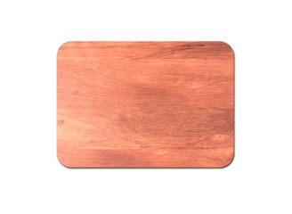 Closeup of pine wooden board isolated on white background with copy space and clipping path for design