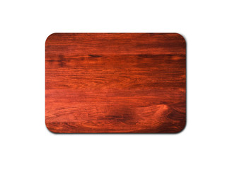 Closeup of pine wooden board isolated on white background with copy space and clipping path for design