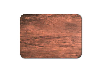 Closeup of pine wooden board isolated on white background with copy space and clipping path for design