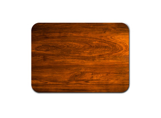 Closeup of pine wooden board isolated on white background with copy space and clipping path for design