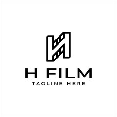Design logo templates for your business, Modern and creative, Letter H and vector films or initials and videos