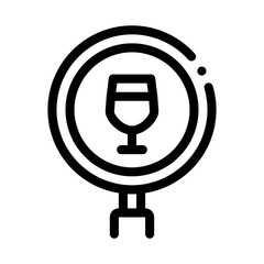 wine research icon vector. wine research sign. isolated contour symbol illustration