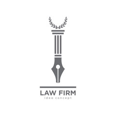 Creative Law Concept Logo Design Template