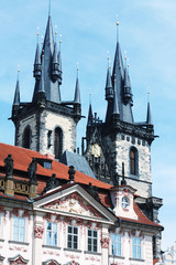 Fototapeta premium beautiful street in Prague, travel photo