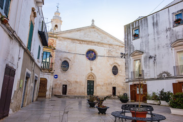 Mother church SS. Nativit&agrave; of Noci. Puglia. Italy.