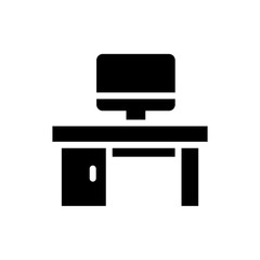 System Desk Vector Icon