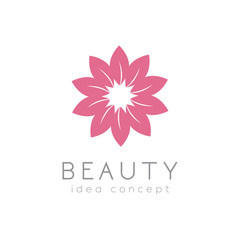 Creative Beauty Concept Logo Design Template