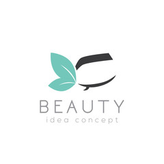 Obraz premium Creative Beauty Concept Logo Design Template