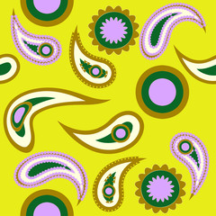 Abstract seamless colorful pattern exotic shapes backgrounds