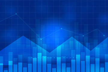 Obraz premium 2d rendering Stock market online business concept. business Graph 