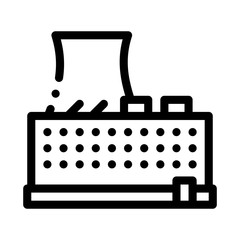 single tower nuclear power plant icon vector. single tower nuclear power plant sign. isolated contour symbol illustration