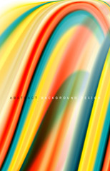 Obraz premium Abstract background - fluid color gradient waves, with dynamic motion line effect. Vector Illustration For Wallpaper, Banner, Background, Card, Book Illustration, landing page