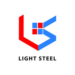 Abstract Blue & Red Business Logo 