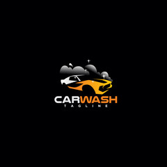 car wash service logo. modern icon, template design illustration