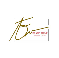 Signature logo,  initial 