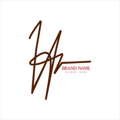 Signature logo,  initial 