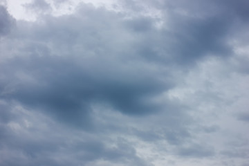 .Clouds in the firmament, evening sunset, clear Sunny day.