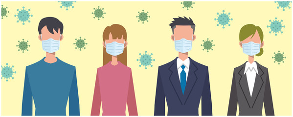 ウイルス蔓延イメージ