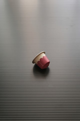Coffee Capsule with Background Minimalist Photography