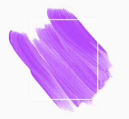Art brush stroke paint background vector over frame. Perfect abstract design for any creative ideas.