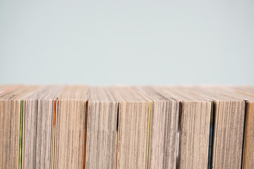 Bookshelf, Manga book, paperback book　本棚、コミック本、文庫本 © Kana Design Image