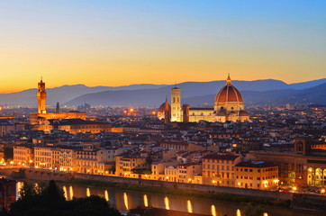 Fototapeta premium Beautiful cityscape of Florence Italy