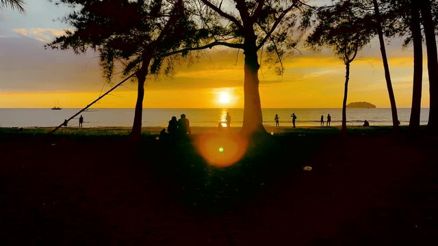 Pantai Tanjung Aru beach Kota Kinabalu, Malaysia