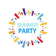 Fototapeta na wymiar Summer Party. vector illustration.