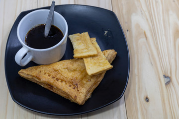 Coffee bread for breakfast