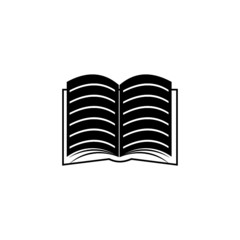 Open book icon isolated on white background