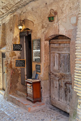 Calcata (VITERBO), Italy - July 27, 2019: Calcata, comune and town in the Province of Viterbo in the Italian region Latium