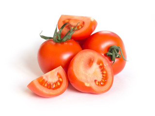 tomato on white background