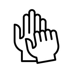 wash hand or hygiene related hands rub for washing or cleaning vector in lineal style,