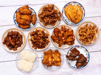 Thai Food Mixed Dishes Abbb
