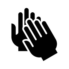 wash hand or hygiene related hands rub for washing or cleaning vector in solid design,