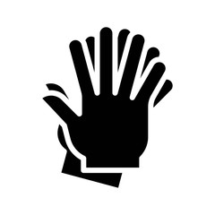 Obraz premium wash hand or hygiene related hands rub for washing or cleaning vector in solid design,