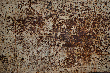 Abstract of old Zinc sheets with rusty Zinc background