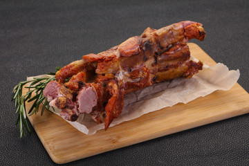 Smoked pork ribs