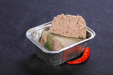 Pork pate with dill