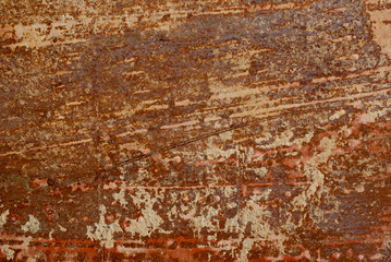 Abstract of old Zinc sheets with rusty Zinc background