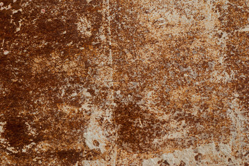 Abstract of old Zinc sheets with rusty Zinc background
