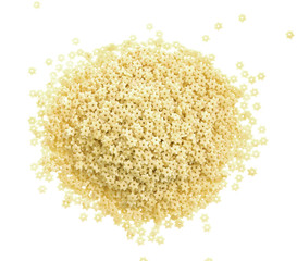 dry pasta isolated on white background