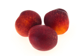Sweet tasty ripe few nectarines
