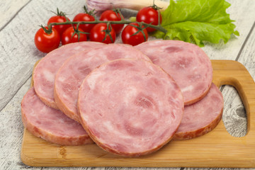 Natural ham made from pork