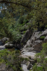 Fototapeta na wymiar Gorge d'Heric Languedoc France. Rocks. Canyon. Valley