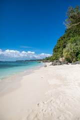 White Beach and Rock, Boracay island, Philippines.